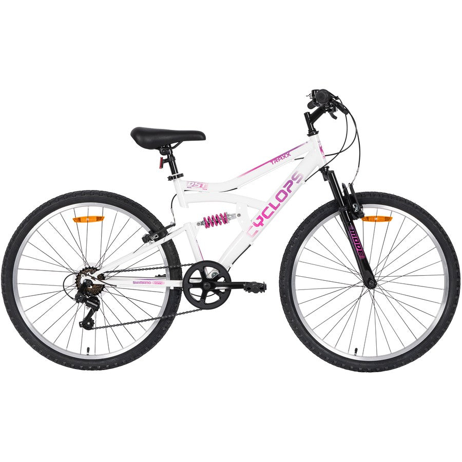 Big W 50cm Bike With Gears Cyclops Traxx 66cm MTB White – Cyclops