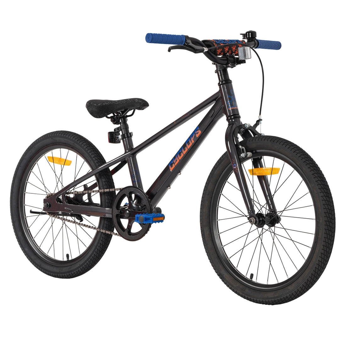 Cyclops 50cm Magnesium Kids Black Blue Bike