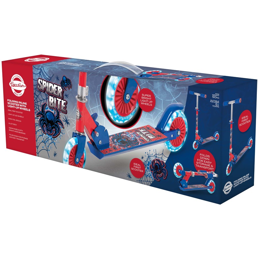 Cyclops Spider Bite Folding Inline Scooter